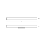 22086 LED WALL LIGHT 21W 3000K ALUMINIUM IP44 Zambelis Lights