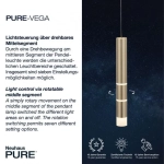 Lampa wisząca PURE-VEGA 2211-60 Paul Neuhaus
