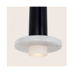22110 PENDANT LED LIGHT 6W 3000K ALUMINUM -MARBLE BLACK Zambelis Lights