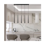 22112 PENDANT LED LIGHT 14W 3000K ALUMINUM -MARBLE BLACK Zambelis Lights