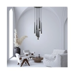 22113 PENDANT LED LIGHT 25W 3000K ALUMINUM -MARBLE BLACK Zambelis Lights