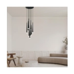 22113 PENDANT LED LIGHT 25W 3000K ALUMINUM -MARBLE BLACK Zambelis Lights