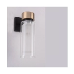 22135 WALL LAMP E14 SANDY BLACK-ANTIQUE BRASS IP44 Zambelis Lights