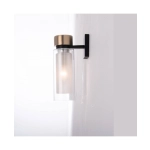 22135 WALL LAMP E14 SANDY BLACK-ANTIQUE BRASS IP44 Zambelis Lights