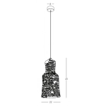 22168 PENDANT LAMP NATURAL BRAIDED WHEAT 1XE27 Zambelis Lights