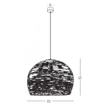 22172 PENDANT LAMP BAMBOO 1XE27 20W MAX Zambelis Lights