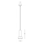 22185 PENDANT LIGHT 1XGU10 SANDY BLACK-GOLD Zambelis Lights