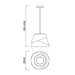 Lampa wisząca Mantra Alboran 5862MA - zdjęcie dodatkowe 1