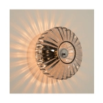 23011 CEILING/WALL LIGHT E27 MAX 40W METAL-GLASS ANODISED DARK GREY Zambelis Lights