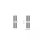 23016 SCONCE LIGHT LED 12W 3000K METAL - GLASS GOLD Zambelis Lights