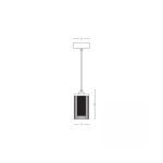 23018 PENDANT LED LIGHT 9W 3000K METAL-GLASS GOLD Zambelis Lights