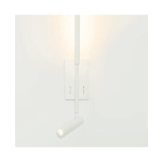 23040 HOTEL SCONCE LED LIGHT 2.5W+5W 3000K METAL - ALUMINIUM - ACRYLIC WHITE Zambelis Lights