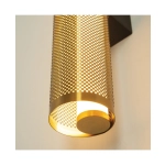 23041 SCONCE LED LIGHT 11W 3000K STAINLESS STEEL - ACRYLIC, BRASS - BLACK MATT Zambelis Lights