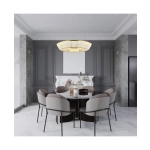 23048 PENDANT LED LIGHT 55W 3000K METAL-CRYSTAL ANTIQUE BRASS Zambelis Lights