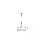 23053 PENDANT LED LIGHT 15W 3000K METAL-GLASS BLACK Zambelis Lights
