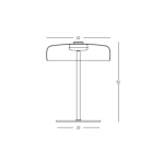 23054 TABLE LED LIGHT 15W METAL-GLASS BLACK FOR INTERIOR SPACES Zambelis Lights