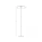 23055 FLOOR LED LIGHT 15W 3000K METAL - SMOKED GLASS Zambelis Lights
