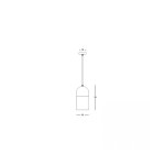 23071 PENDANT LIGHT E27 MAX 11W METAL - PAPER, BLACK - NATURAL Zambelis Lights