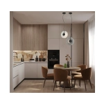 23073 PENDANT LED LIGHT 8W 3000K METAL-GLASS, BLACK-CLEAR GLASS Zambelis Lights