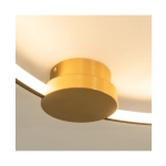 23098 CEILING LED LIGHT 24W 3000K ALUMINIUM-SILICON,GOLD-BLACK RING FOR INTERIOR USE Zambelis Lights