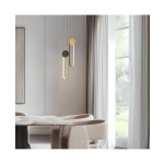 23100 PENDANT LED LIGHT 13W 3000K ALUMINIUM-SILICON,BLACK-GOLD Zambelis Lights