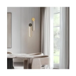 23101 PENDANT LED LIGHT 13W 3000K ALUMINIUM-SILICON,GOLD-BLACK Zambelis Lights
