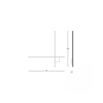 23105 SCONCE LED LIGHT 24W 3000K ALUMINIUM - SILICON GOLD Zambelis Lights