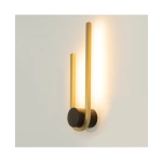 23106 SCONCE LED LIGHT 11W 3000K ALUMINIUM - PC DIFFUSER, GOLD - BLACK Zambelis Lights