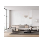 23166 PENDANT LED LIGHT 20W 3000K,4000K BLACK-LIGHT GREY Zambelis Lights