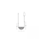 23167 PENDANT LED LIGHT 20W 3000K,4000K GOLD-CHAMPAGNE Zambelis Lights