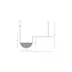 23171 PENDANT LED LIGHT 35W 3000K,4000K GOLD-CHAMPAGNE Zambelis Lights