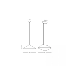 23172 PENDANT LED LIGHT 8W SMD 3000K ACOUSTIC BROWN - GREY Zambelis Lights