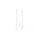 23176 PENDANT LED LIGHT 3X2W 3000K ACOUSTIC BROWN-GREY Zambelis Lights