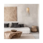 23196 PENDANT LAMP E27 MAX 20W RATTAN NATURALSHADE Zambelis Lights