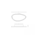 23205 CEILING LED LIGHT 29W 3000K BLACK FOR INTERIOR SPACES Zambelis Lights