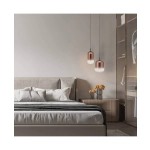23219 PENDANT LED LIGHT 12W 3000K BLACK-COPPER GLASS Zambelis Lights