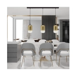 23232 LINE LED LIGHT 3X12W 3000K GLASS BLACK-GOLD Zambelis Lights