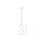 23238 PENDANT LAMP E14 MAX 15W GREEN MARBLE - BRASS Zambelis Lights