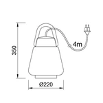Lampa przenośna Mantra Kinke 6213MA - zdjęcie dodatkowe 1