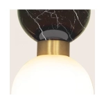 23241 PENDANT LAMP G9 MAX 7W BLACK MARBLE - BRASS Zambelis Lights