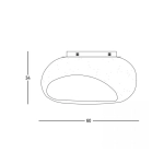 23340 CEILING LAMP E27 MAX 15W FIBERGLASS D:60 CM Zambelis Lights