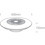 kinkiecik.pl Ewodia 24002/W biała lampa sufitowa z regulacją CCT, wentylatorem oraz silnikiem prądu stałego LED 30W 230V ONE LIGHT