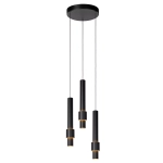 MARGARY Lampa wisząca Ø 28 cm LED Dim. 3x4W 2700K czarny 24402/15/30 Lucide - zdjęcie produktu