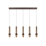 MARGARY Lampa wisząca LED Dim. 5x4,2W 2700K Coffee 24402/30/96 Lucide - zdjęcie produktu