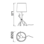 Lampa biurkowa Mantra Sabina 6181MA - zdjęcie dodatkowe 1