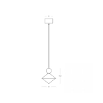 Lampa wisząca LED 25100 8W 3000K Zambelis Lights - zdjęcie 3