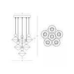 Lampa wisząca LED 25102 40W 3000K Zambelis Lights - zdjęcie 3