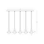 Lampa wisząca LED 25103 32W 3000K Zambelis Lights - zdjęcie 3