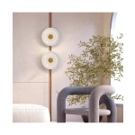 25143 WALL LED LIGHT 10W 3000K BRUSHED BRASS - CLEAR GLASS Zambelis Lights