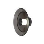 25144 WALL LED LIGHT 10W 3000K SANDY BLACK - SMOKED GLASS Zambelis Lights